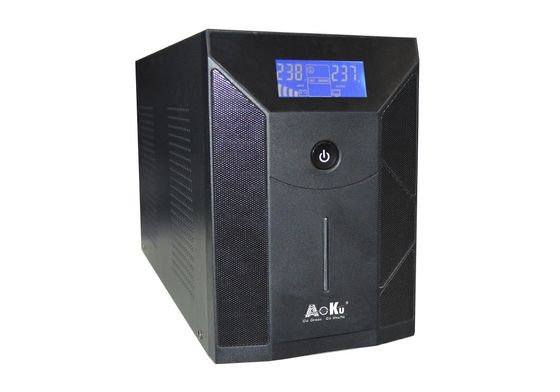 AoKu Line UPS التفاعلي V-2000 2000VA 1200W الحاجز المعدني، LCD، موجة الجانبية المعدلة، 110V / 220V، 50Hz / 60Hz