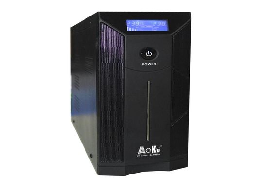 AoKu Line UPS التفاعلية V-3000 3000VA 1800W الحاجز المعدني، LCD، موجة الصينية المعدلة، 110V / 220V، 50Hz / 60Hz