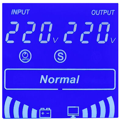 AoKu Line UPS التفاعلية SL-2K، 2KVA، 1600W، الحاجز المعدني، شاشة LCD، مخرج موجة الجانب الصافي